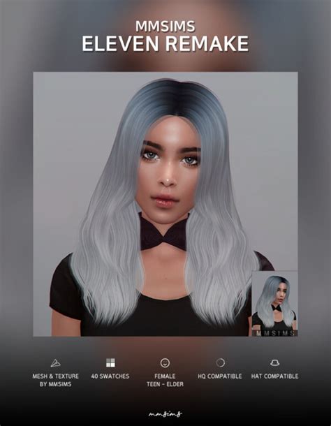 Hair Eleven Remake From Mmsims Sims 4 Downloads