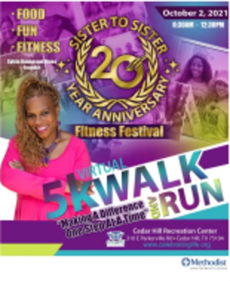 Sister To Sister Fitness Festival 2021 Cedar Hill Tx Running