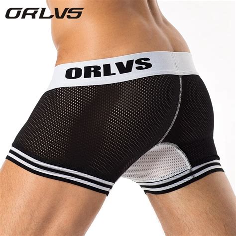 2018 Orlvs Brand Best Selling Newest Mesh Underwear Men Modal Boxer Men Sexy Men Boxer Ventilate