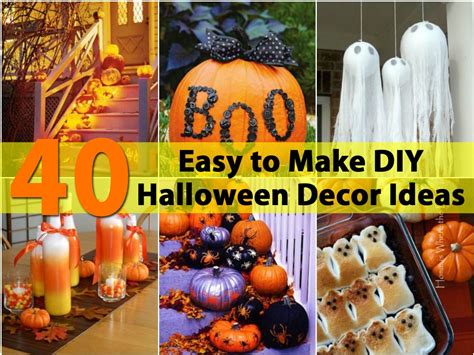 40 Easy To Make Diy Halloween Decor Ideas Diy And Crafts