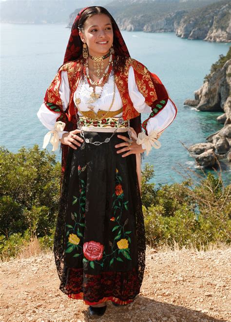 Dorgali Traditional Folk Costume From Sardegna Italy Costume Tribal