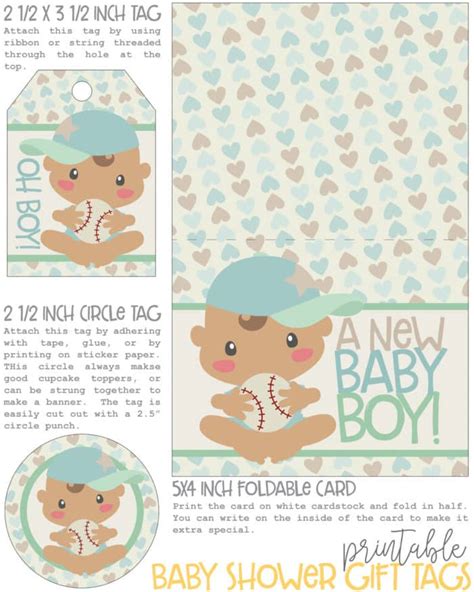 How cute would these diy baby. Baby Shower Gift Tags and Card - Free Printable! Mom vs ...