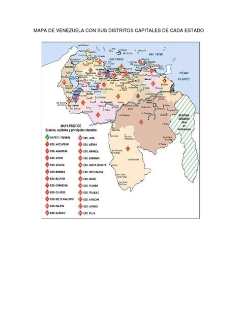 Mapa De Venezuela Distribucion De La Poblacion Petróleo Naturaleza