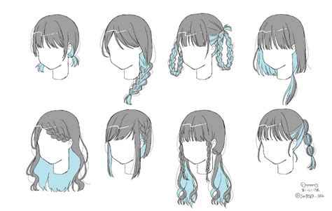 おいしいさめ On Twitter Drawing Hair Tutorial Girl Hair Drawing Drawings