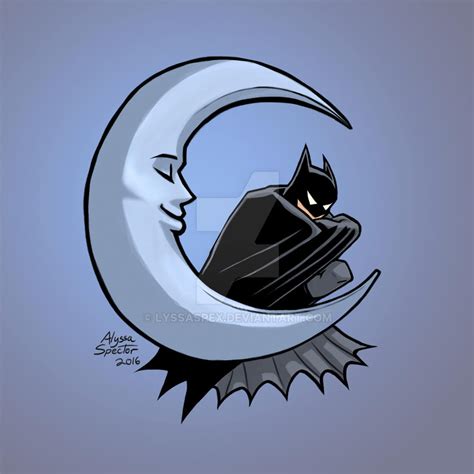 Batman And The Moon By Lyssaspex On Deviantart