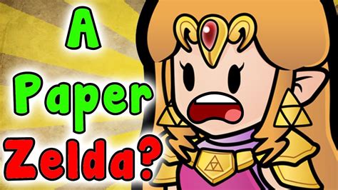 What If Nintendo Made Paper Zelda Paper Mario X Legend Of Zelda