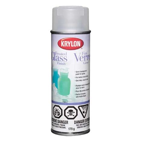 Krylon Glass Aerosol Spray Paint Frosted White Matte Finish Semi