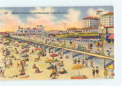 Linen Beach Scene Ocean City New Jersey Nj Ae9549 United States New