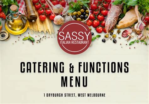 Italian Catering Melbourne Sassy Italian Restaurant