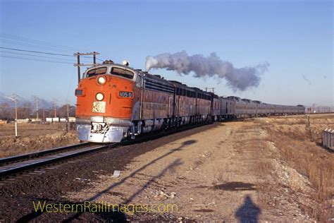 California Zephyr Western Pacific Railroad Emd F7 805d In Slc Utah 1970