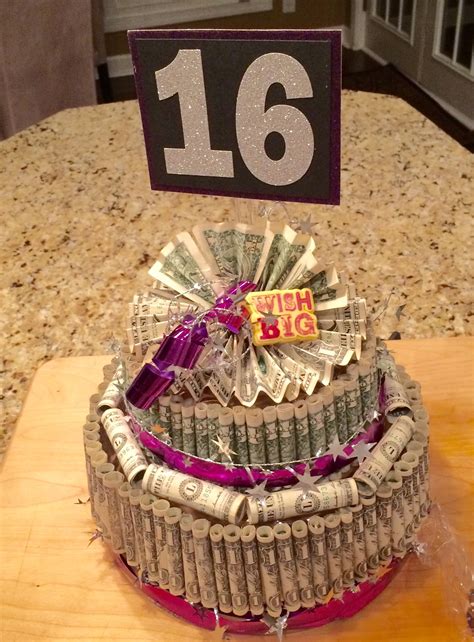 16th Birthday Money Cakes