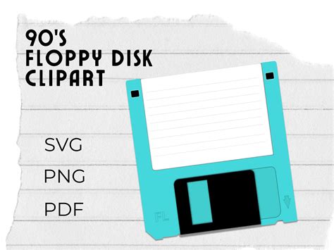 90s Floppy Disk Nostalgia Clipart Includes Svg Png And Pdf Etsy Clip
