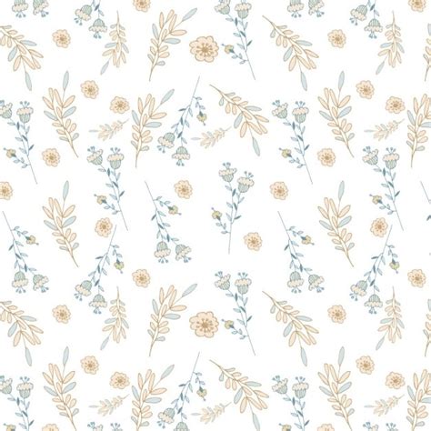 Free Vector White Floral Pattern