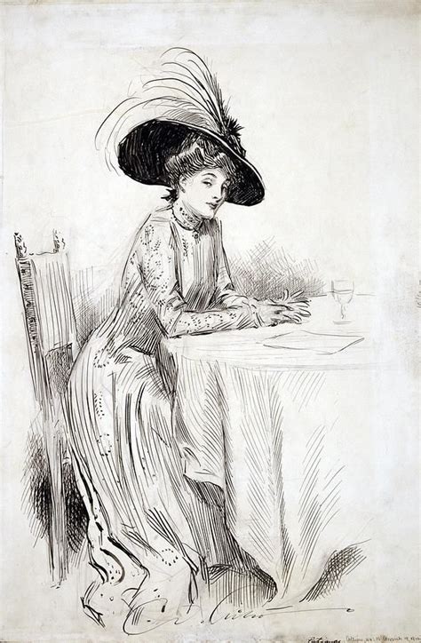 1910 Drawing By Charles Dana Gibson By Everett Charles Dana Gibson Drawings Gibson Girl