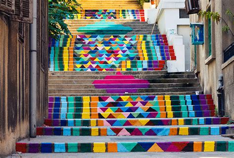 Worlds Most Beautiful Street Stair Art Moco Choco