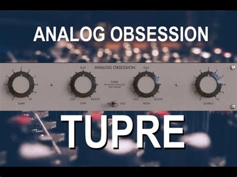 Analog Obsession Tupre Tube Passive Equalizer Free Plugin YouTube