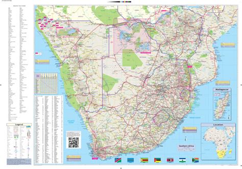 Southern Africa Globetrotter Map Mapstudio
