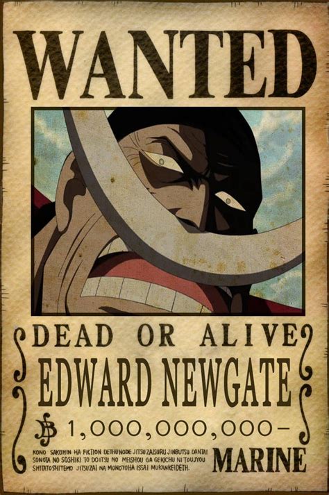 Whitebeard Bounty By Animegalaxyhd One Piece Pictures Piecings One