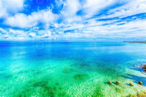 Beautiful Scenery Of Shining Blue Sky And Ocean In Okinawa 903225 Stock