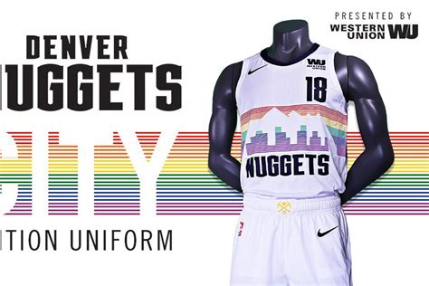 Browse denver nuggets jerseys, shirts and nuggets clothing. MUST SEE: The Denver Nuggets have brought back the Rainbow Skyline jersey!!! - Denver Stiffs