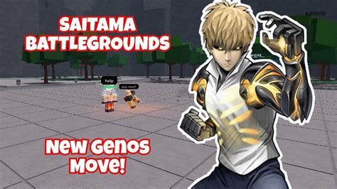 New Genos Ultimate Move Saitama Battlegrounds Youtube