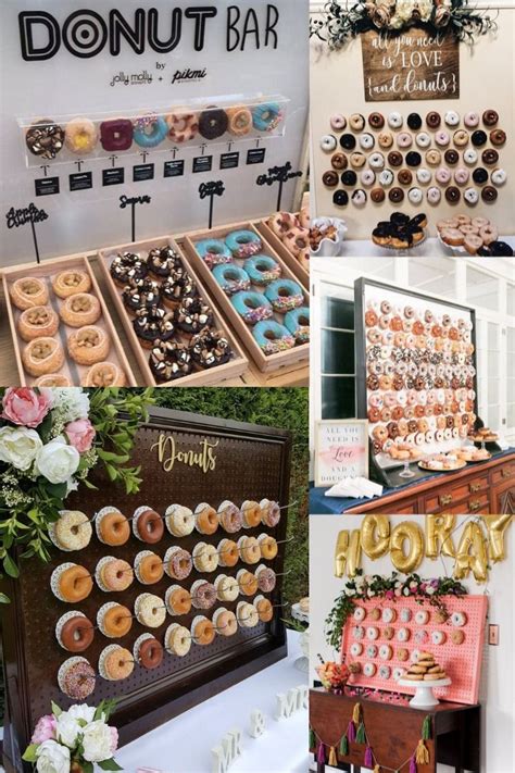 Best Wedding Donut Walls And Displays Wedding Foods Wedding Donuts