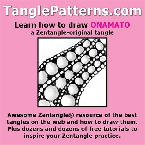 Basic drawing easy step by step zentangle patterns. Step-by-step instructions to learn how to draw the Zentangle-original tangle pattern: Onamato ...