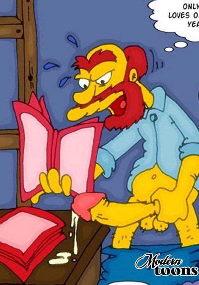 Rule 34 Groundskeeper Willie Human Male Male Only Masturbation Penis