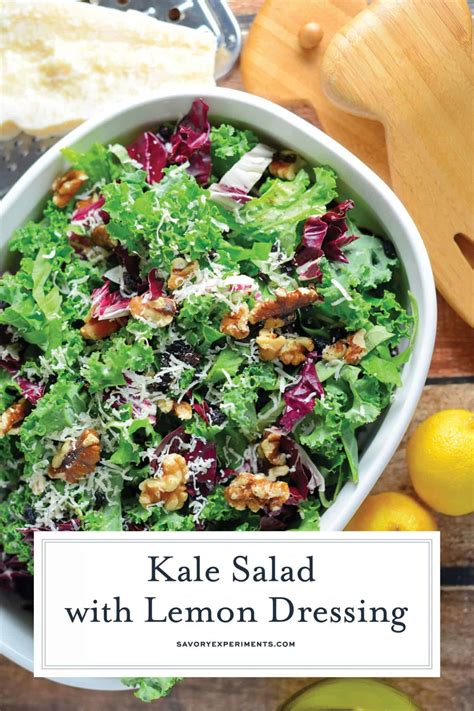 Kale Salad With Lemon Dressing A Healthy Kale Salad Recipe