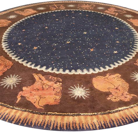 High Quality Round French Art Deco Rug By Paul Follot Index Bb6783