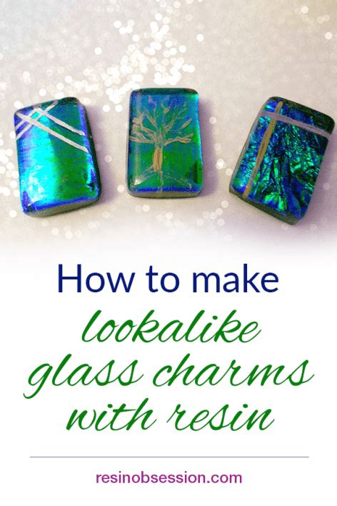How To Make Dichroic Glass Lookalike Pendants With Epoxy Resin Obsession Resin Tutorial