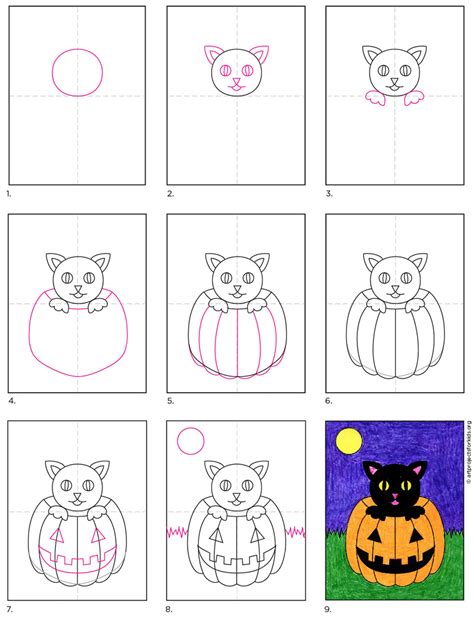 Https://tommynaija.com/draw/how To Draw A Halloween Cat