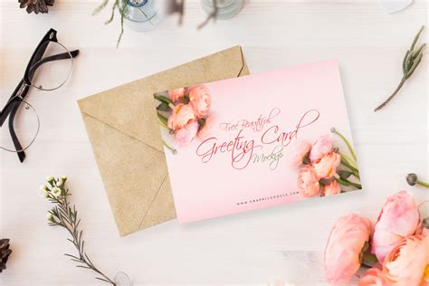 Free Beautiful Greeting Card Mock-Up PsdGraphic Google - Tasty Graphic ...