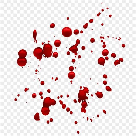 HD Blood Red Drop Drops Splatter Vector PNG Citypng