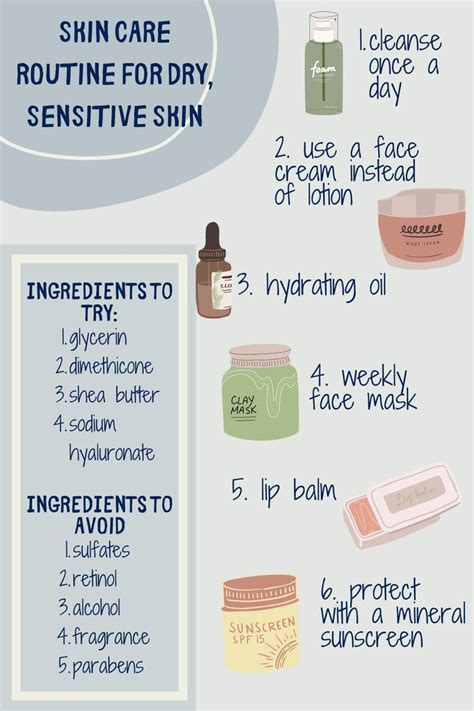 Best Skin Care Routine For Dry Sensitive Skin Dry Skin Routine