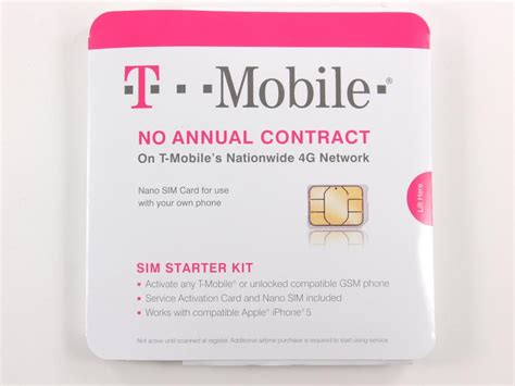 Find out which wireless carriers in your country or region offer cellular plans on an esim, either activated by qr code, in a carrier app, or by installing an. Genuine T-Mobile Nano SIM Card Activation Kit GSM iPhone 5 ...