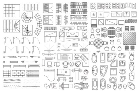 Simbologia En Dibujo Arquitectonico Planos Arquitectonicos Dibujo