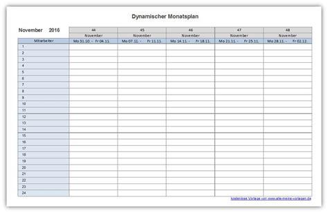 Dynamischer Monatsplan Die Excel Vorlage Dynamischer Monatsplan Habe