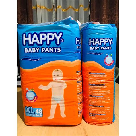 Happy Baby Pants Diaper Xl 48 Pcs Shopee Philippines