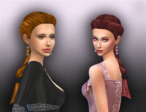 Medieval Braid Sims Medieval Sims Hair Sims 4