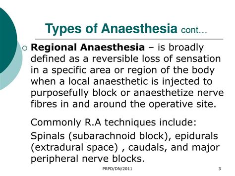 Ppt Types Of Anaesthesia Powerpoint Presentation Free Download Id