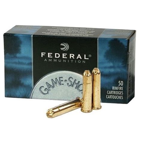 Federal Game Shok Ammunition 22 Lr 25 G Shotshell Birdshot 12 Lead Shot