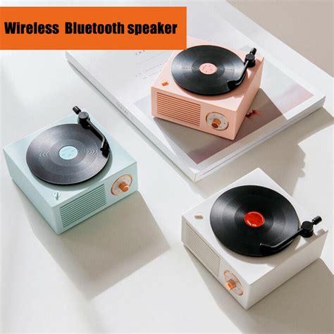 Portable Mini Vinyl Record Player Speaker Wireless Mini Steel Cassette