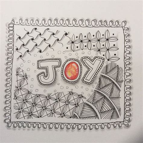 Zentangle Joy By Nancy Domnauer Czt Patterns