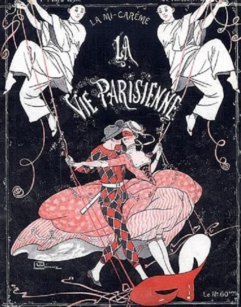 La Vie Parisienne Pierrot Harlequin Carnival By Georges