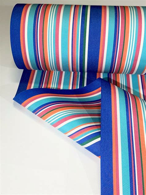 Sunbrella Closeout Multi Color Stripe Outdoor Marine Upholstery UV ...