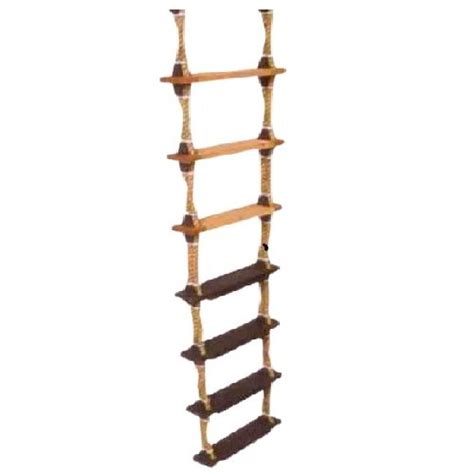Round Wooden Step Rope Ladder 9 Meter Rope Ladder