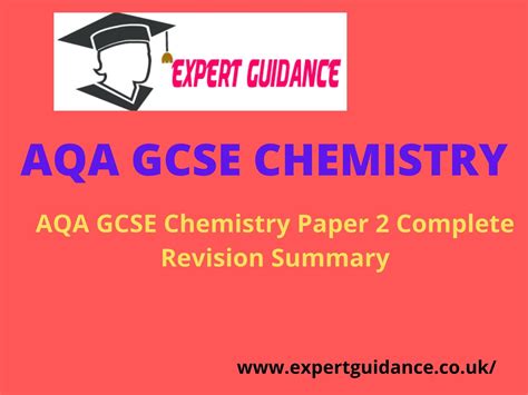 AQA GCSE Chemistry Paper 2 Complete Revision Summary Teaching Resources