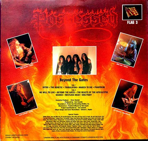 Possessed Beyond The Gates Gatefold Gimmick Death Metal Collectable