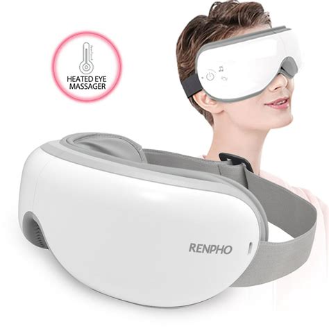 Renpho Eye Massager With Heat Air Compression Bluetooth Music Rechargeable Eye Therapy Massager